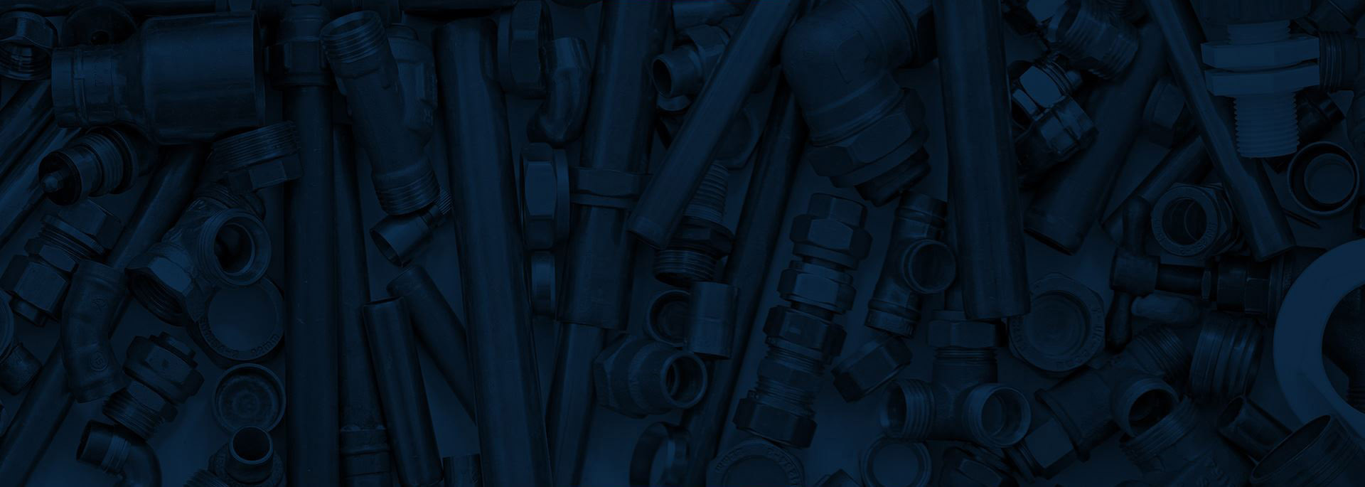 variety of plumbing tools with a blue overlay