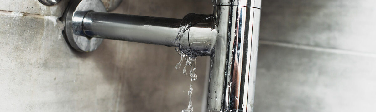 water leak coming from pipe